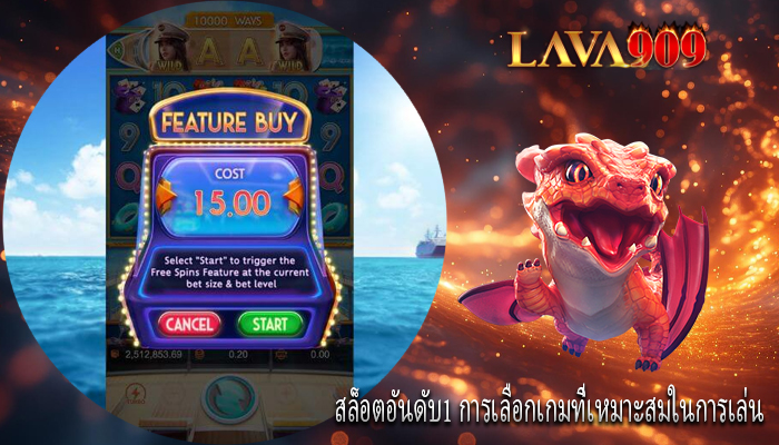 สล็อตอันดับ1 การเลือกเกมที่เหมาะสมในการเล่น